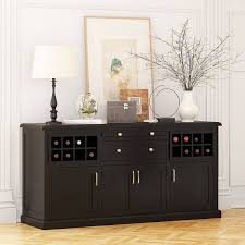 black wine cabinet