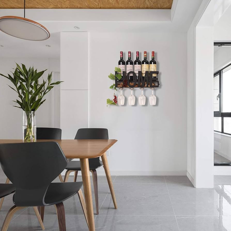 Modern Home Styling Using Steel Wine Rack Units